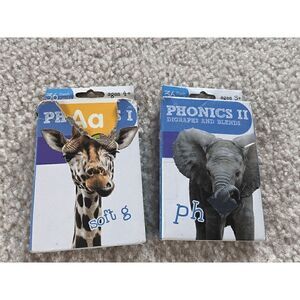 bendon Digraphs and Blends Kids 36 Animals Flash Cards Educational Toys